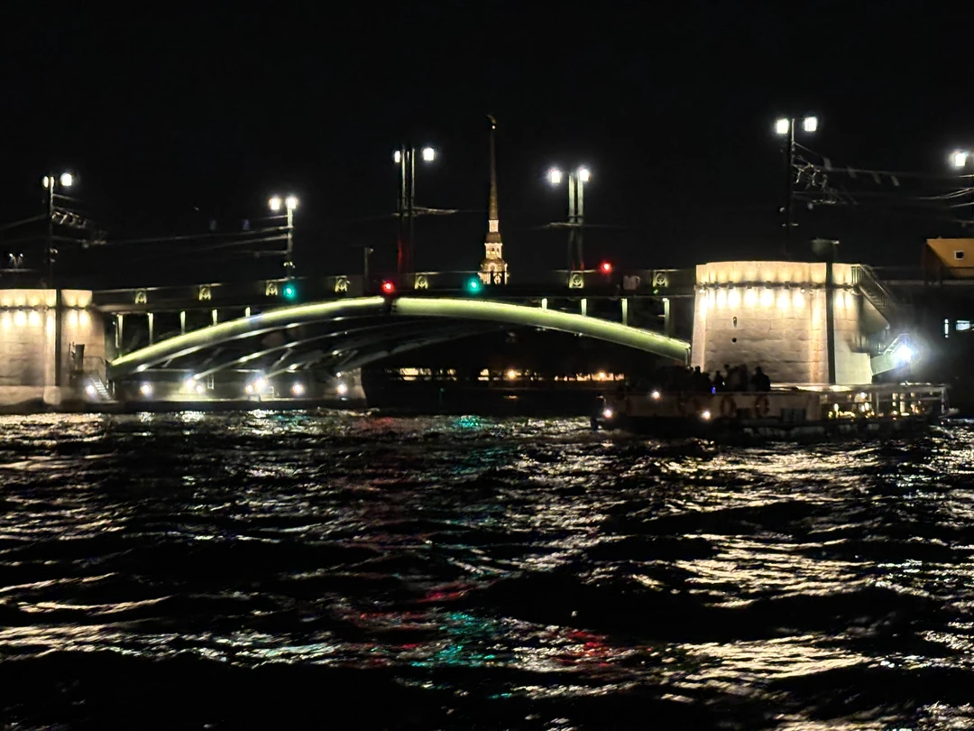 Двоякое впечатление. Ночной Питер конечно же прекрасен! По организации: долго томили на причале, капитан в грубой