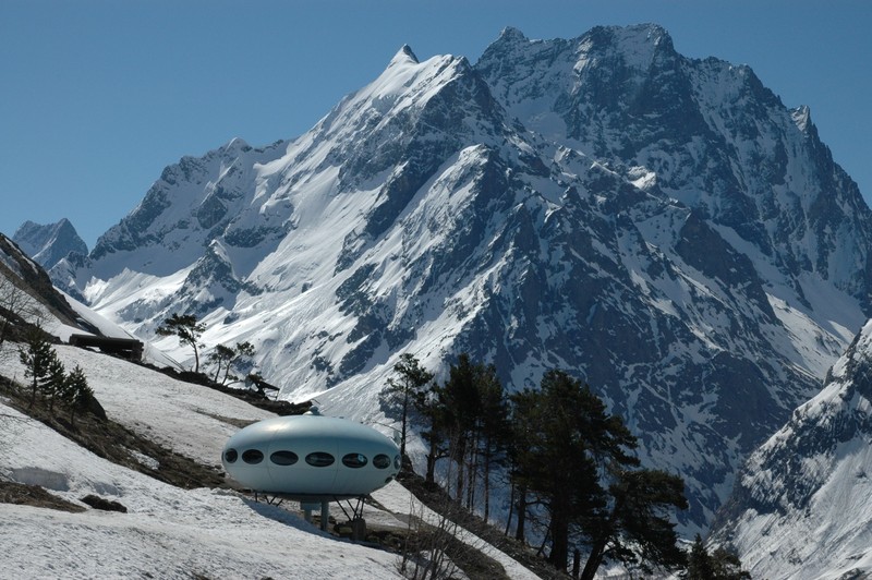 Классический Домбай - горы и небо