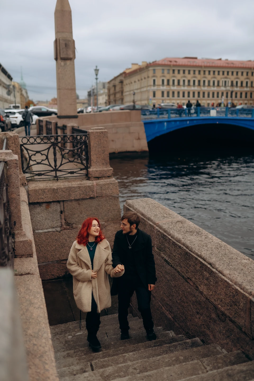 Фотосессия на питерских улочках и крыше (Лиана)