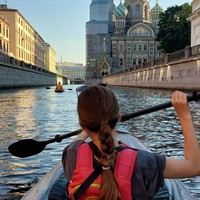 Фото отзыва 1: экскурсия "Рассвет в центре Петербурга на байдарке"