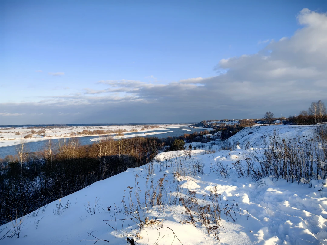 Были в новогодние праздники на родине С. Есенина в с. Константиново. Нам очень понравилась прогулка с