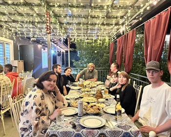 Ирганайское водохранилище, мастер-класс по лезгинке и дискотека