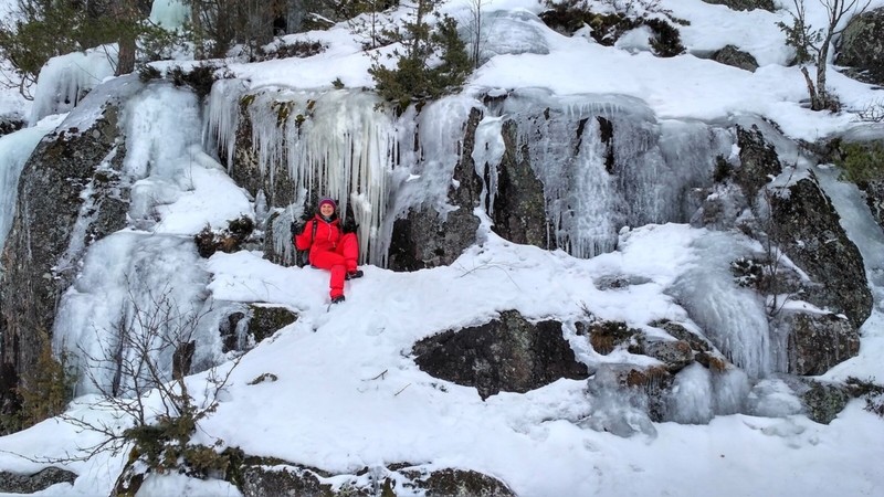 Фото отзыва 3: экскурсия "На снегоступах — к скальным озёрам! Поход из Петербурга"