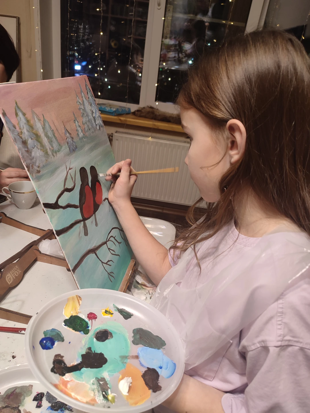 Нам посчастливилось побывать на мастер-классе по живописи у Ирины. И это был не просто мастер -