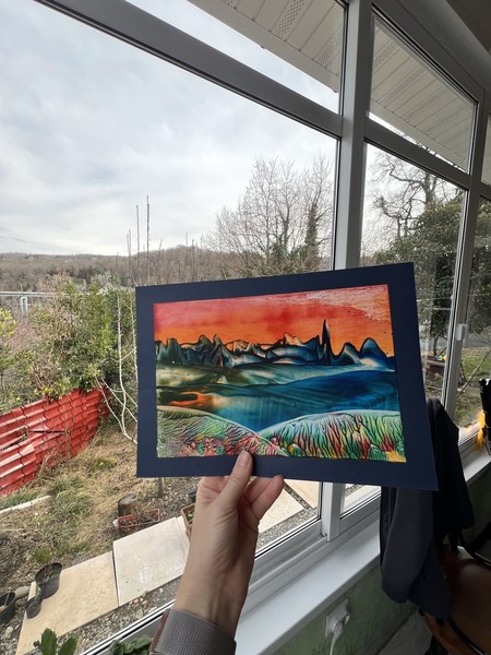 Отлично провели время, были вдвоем с мамой. Полина все понятно объясняет, помогает каждому создать свою картину