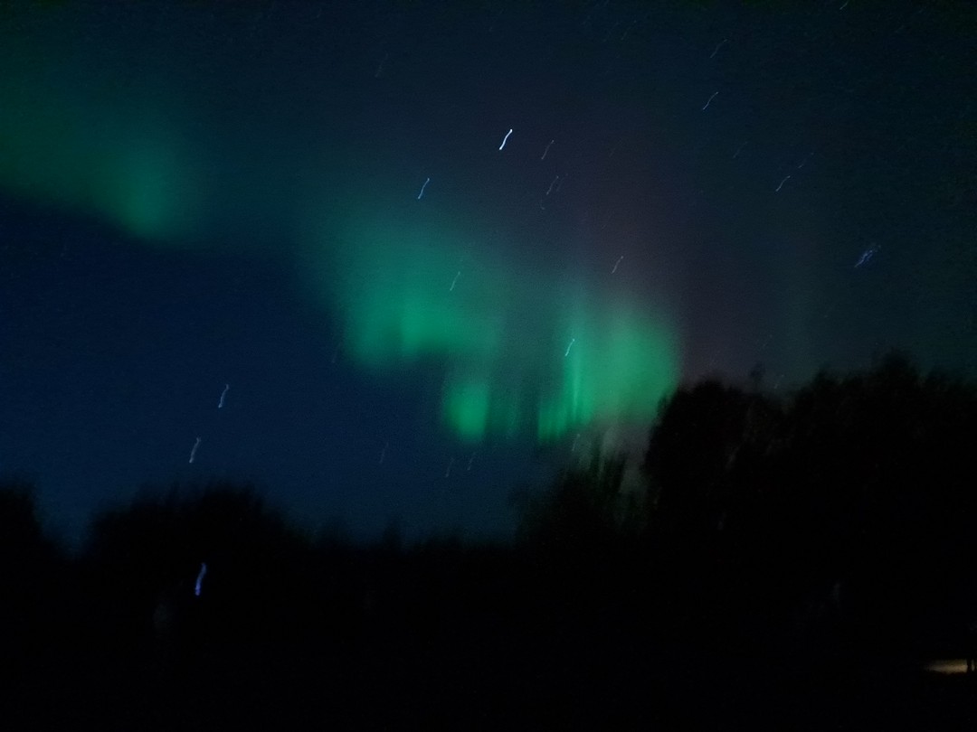 Мы увидели Северное Сияние! Полыхало вполнеба. Очень впечатляюще!