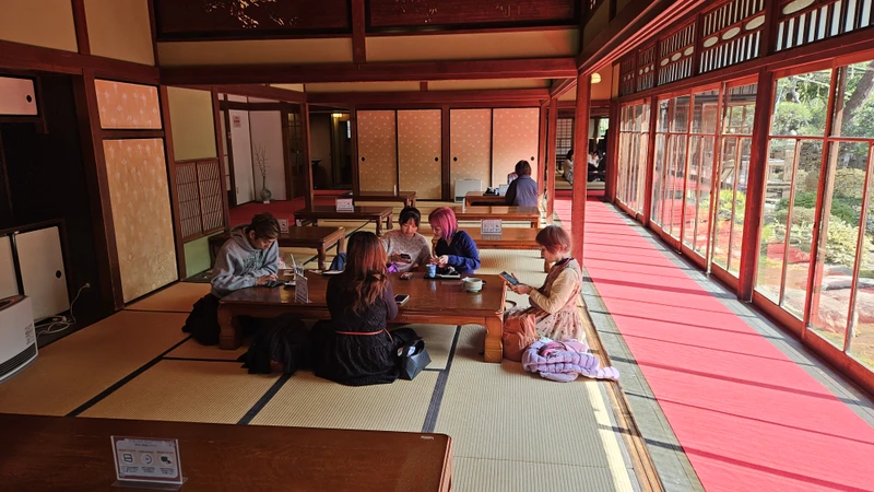 На этой экскурсии мы побывали в трёх районах Токио, погуляли по историческим улочкам, побывали на уроке каллиграфии, посетили аутентичные музеи