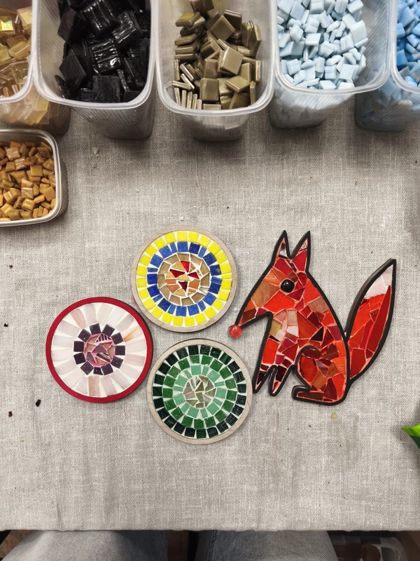 Подставка под чашку из мозаики: мастер-класс в Ярославле