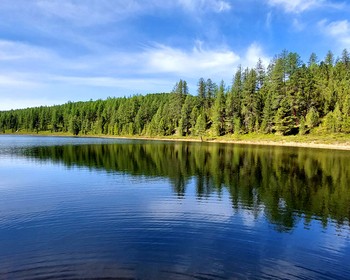 Каменные грибы, Телецкое озеро с высоты и на катере