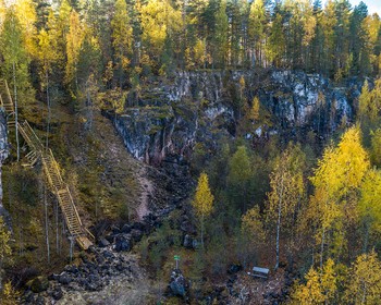 Водопад Кивач и парк «Белая гора. Тивдийский мрамор»