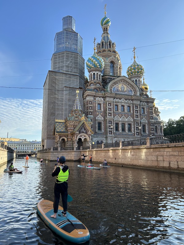 Фото к экскурсии Сап‐променад по рекам и каналам Петербурга