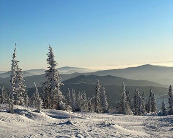 Лыжи, Шерегеш и закатная фотосессия