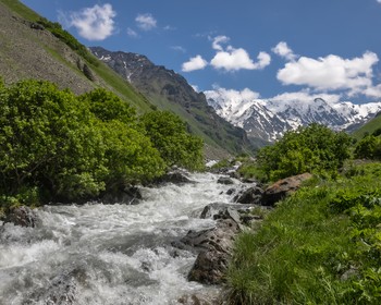 Северо-Осетинский заповедник, треккинг к водопаду Кольцо