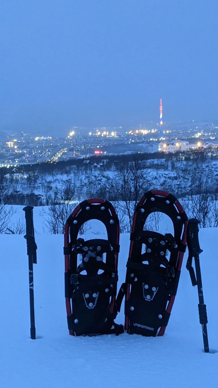 Треккинг на снегоступах — по сопкам в окрестностях Мурманска (2/13)