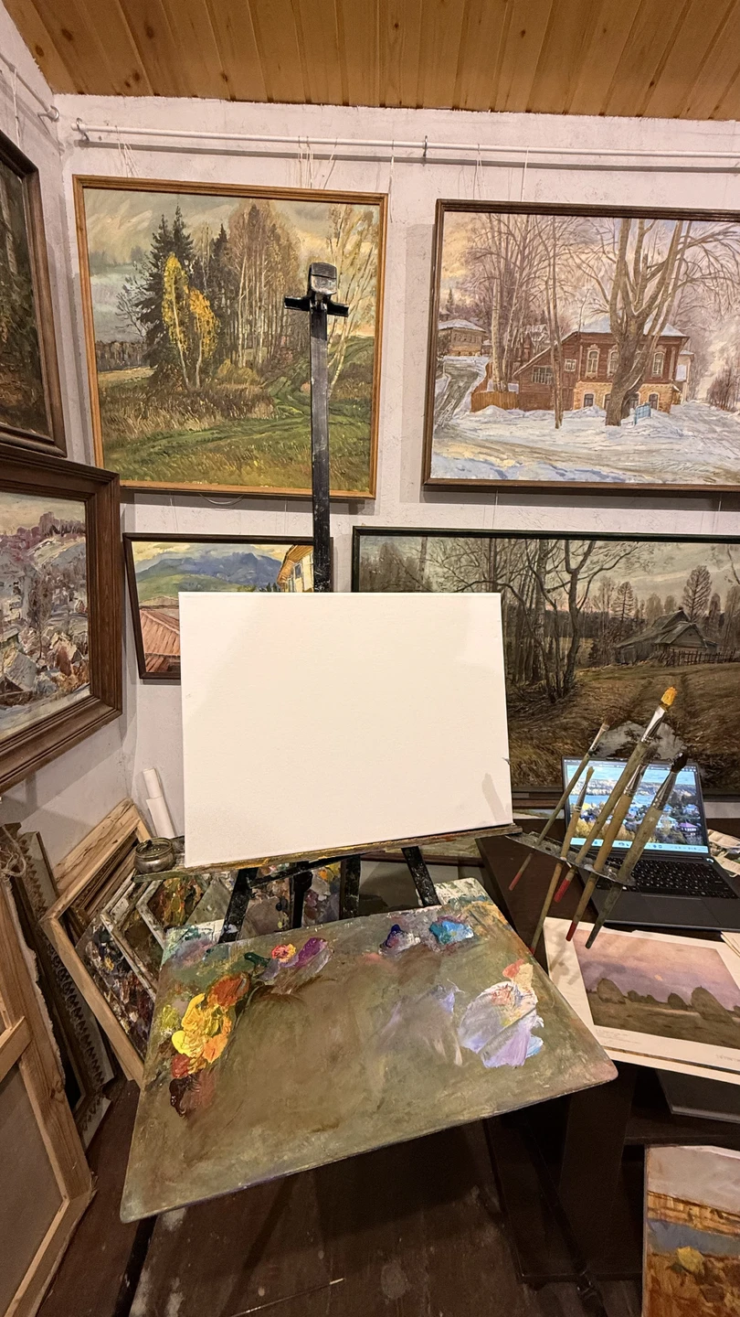 Азбука пейзажа: мастер-класс по живописи в Плёсе (Кристина)