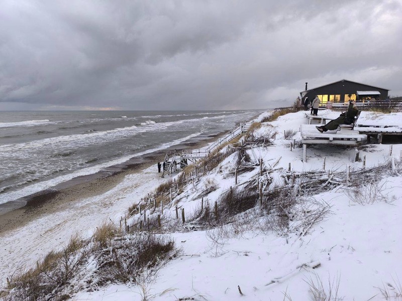 Я бывала уже на Косе в летнее время и решила отправится туда снова, но зимой. Не