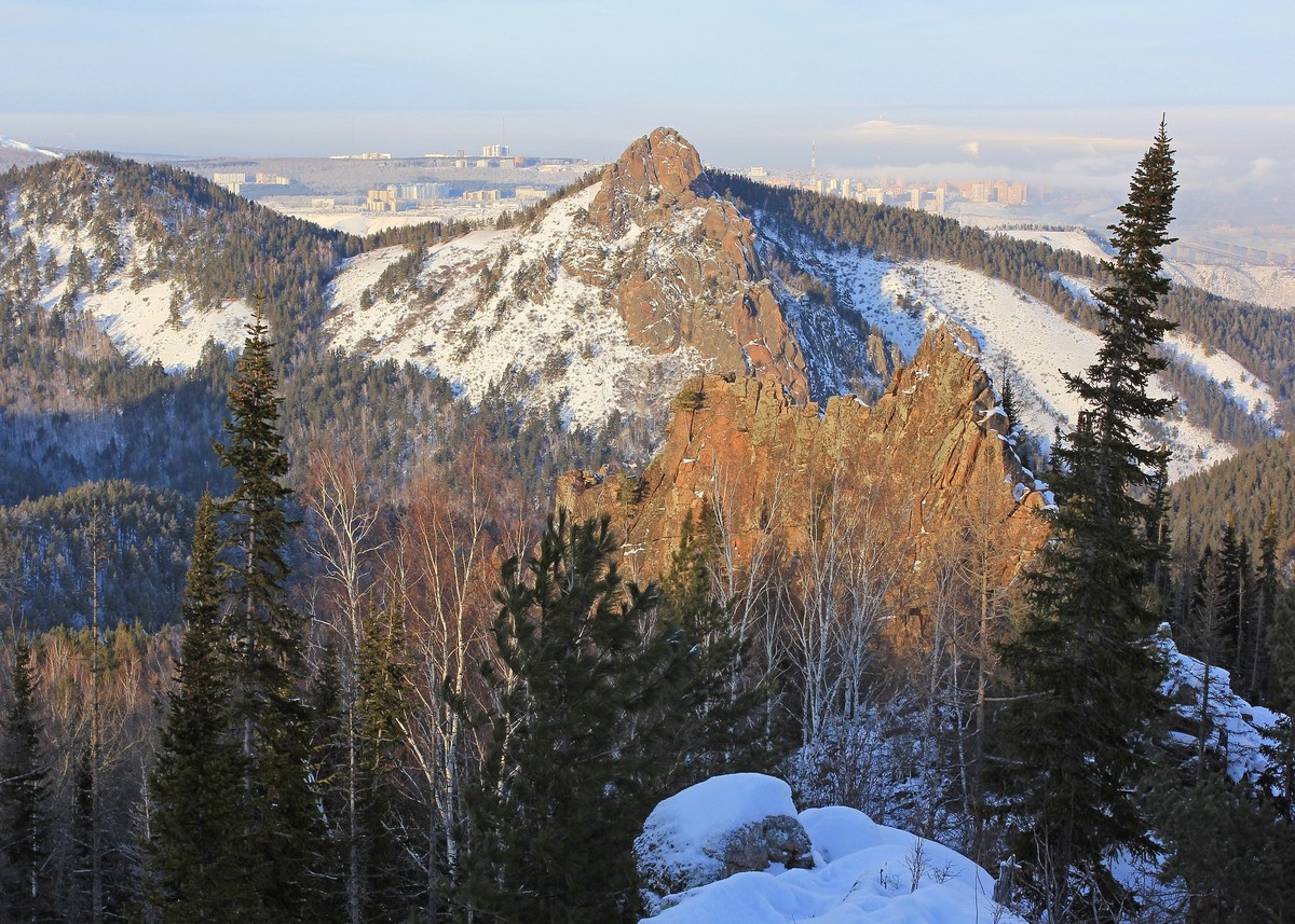 Фото Красноярские Столбы 3 в 1: Ермак, Китайская стенка, Воробушки