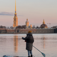 Фото отзыва 1: экскурсия "Утренний сап-тур по центру Петербурга (в мини-группе)"