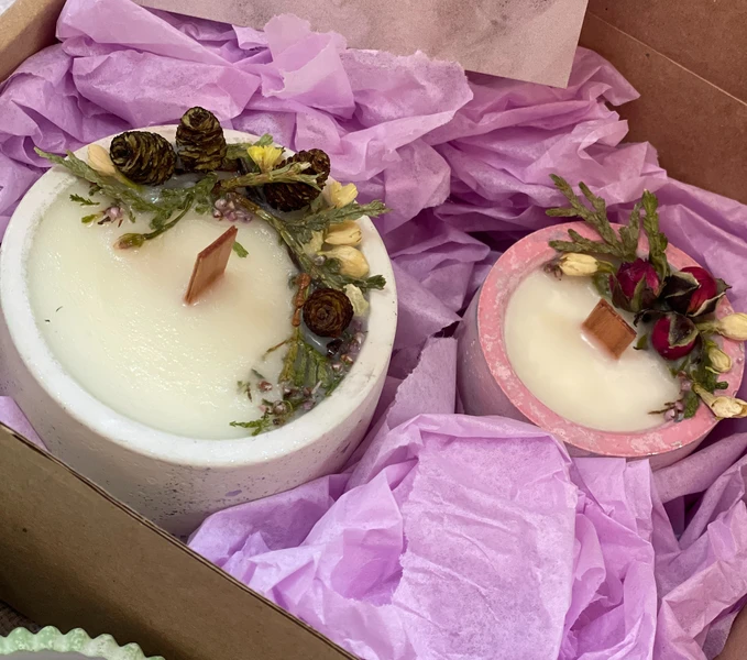 Мастер-класс: создаём ароматические свечи в гипсе