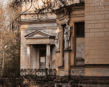 Город Петергоф, павильоны на островах, заброшенные усадьбы