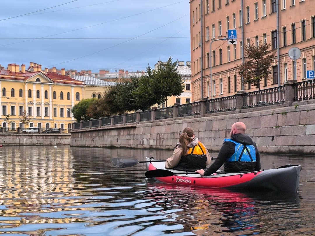 Рассвет в центре Петербурга на байдарке (Александра)