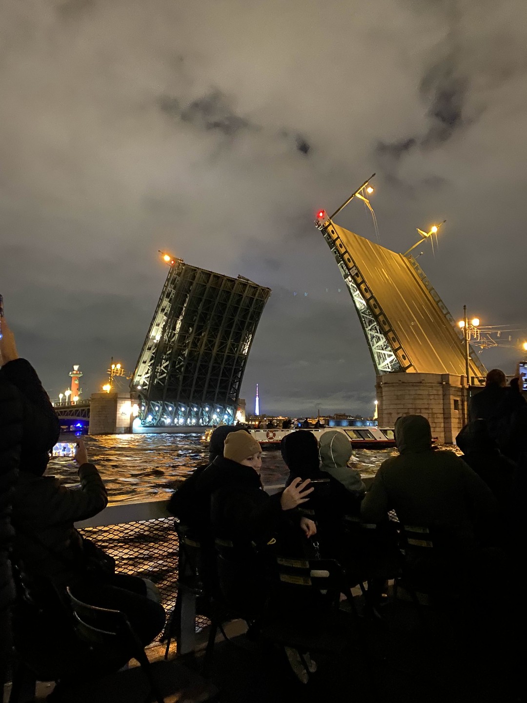Экскурсия в целом понравилась, все мосты увидели, крейсер Аврора, обзор всех достопримечательностей.