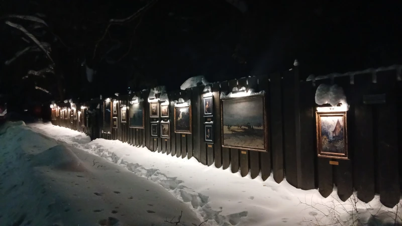 Ночная Таруса - от собора до парящих мостов