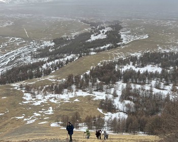 Северо-Чуйский хребет, разноцветные горы, подъём до ледников