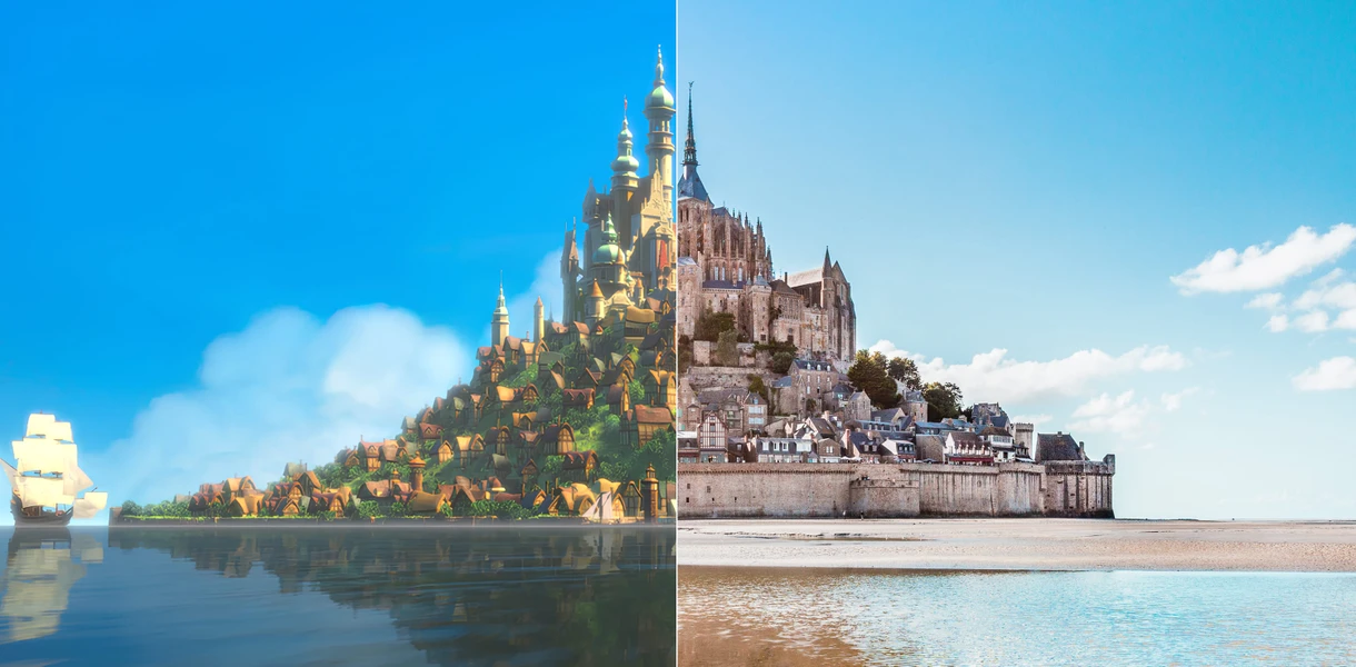 Реальные места из известных мультфильмов