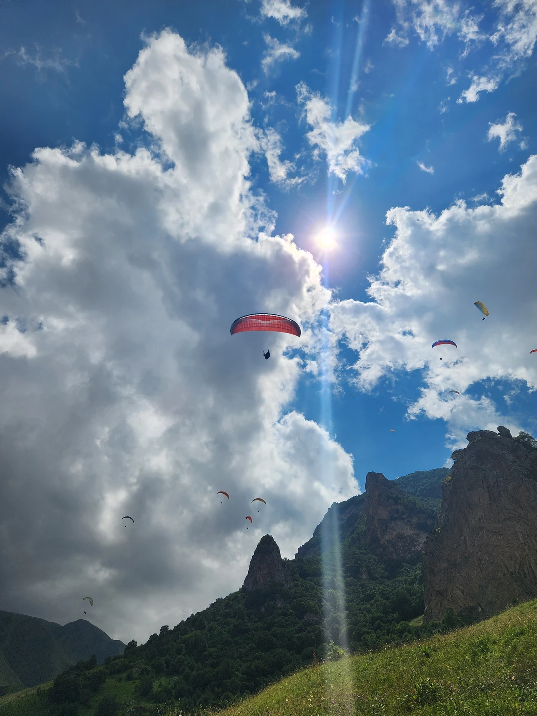 Чегем: водопады и полёт на параплане с инструктором (Мария)