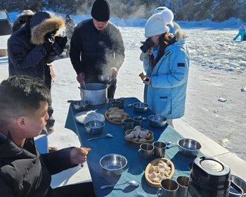 Мыс Хобой, остров Харанцы и уха из омуля на обед