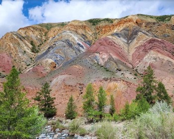 Гейзерное озеро, Курайская степь и Кызыл-Чин и Марс-2