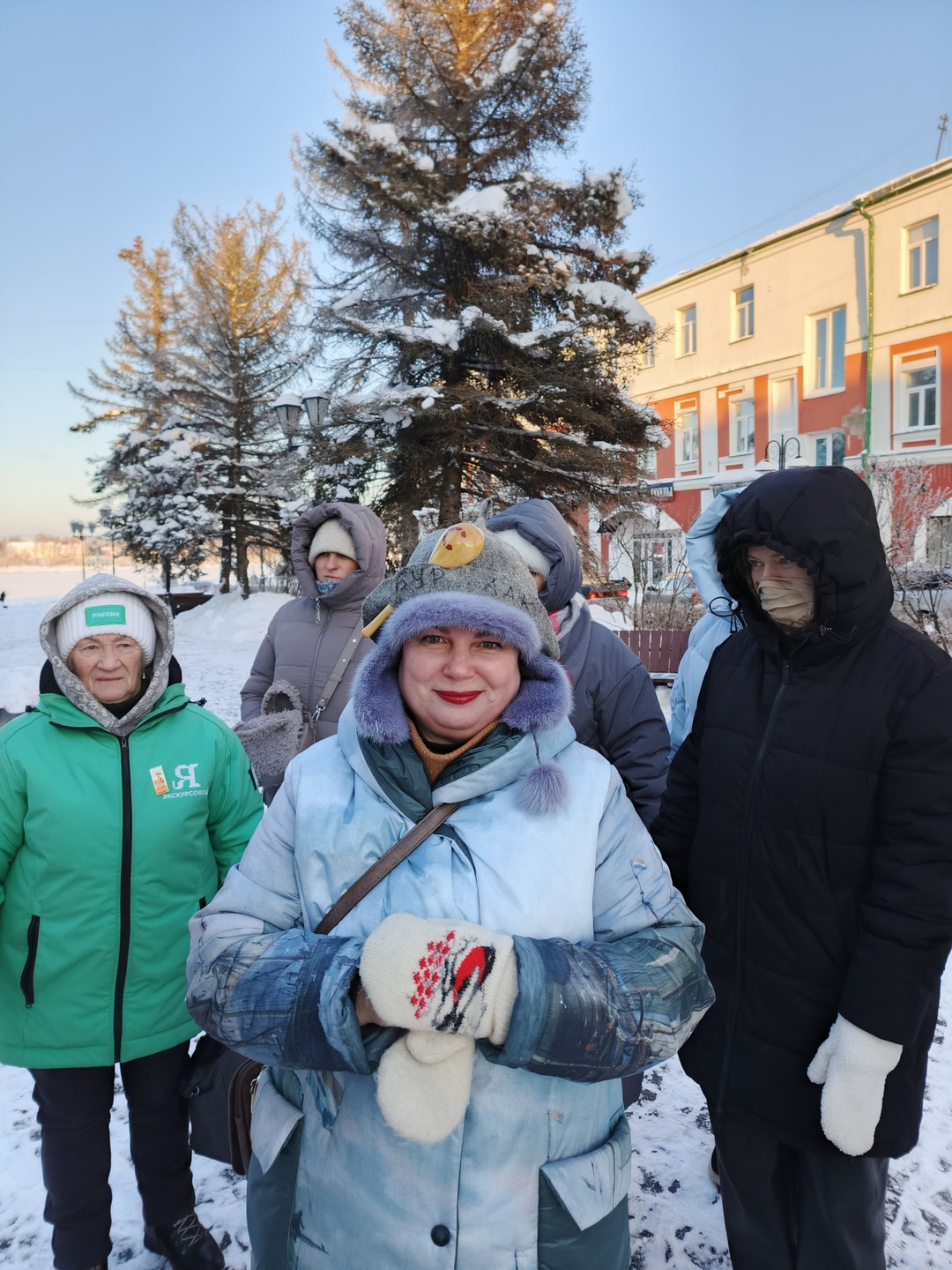 Побывали на чудесной экскурсии в городе Рыбинск -"Сказы о Рыбне от тётушки Щуки". Несмотря на морозец