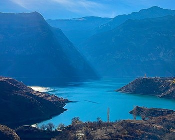 Аул Зубутли, смотровая площадка в Дубках и кофе с видом на Чиркейское водохранилище