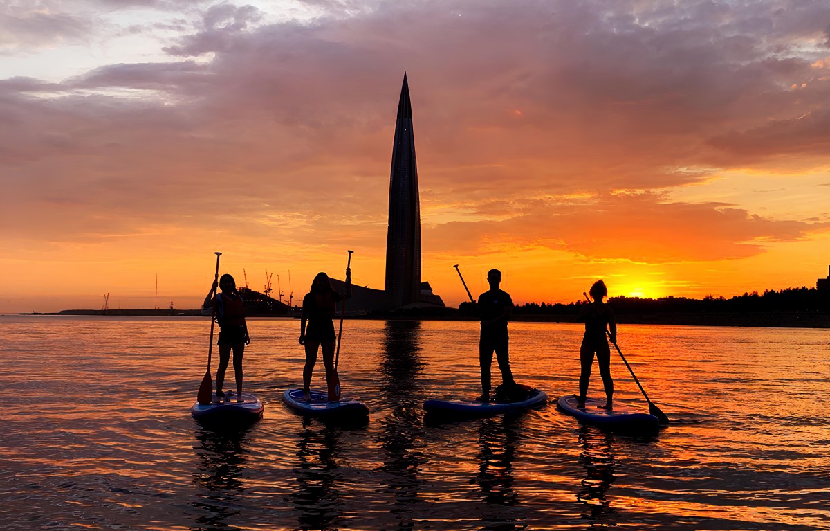 К Лахте на закате: сап-прогулка с инструктором (6/7)