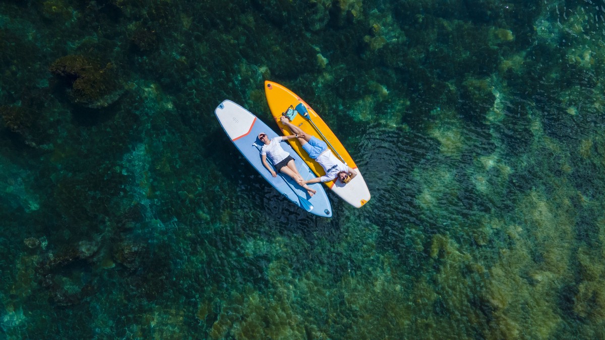 SUP-утро на Голубом озере