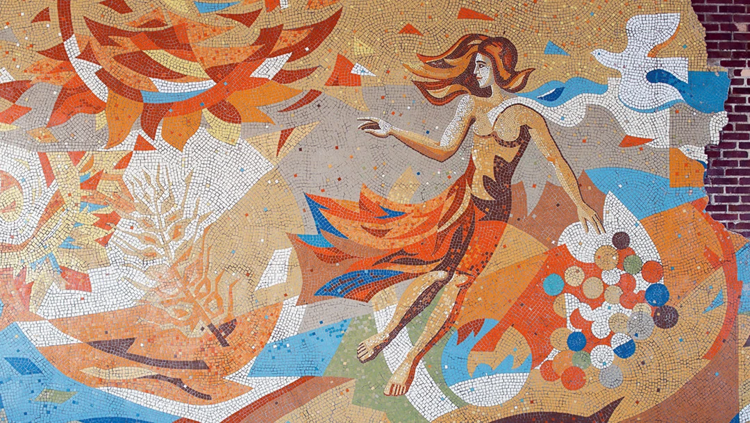 Панно «Осень» в&nbsp;музее «Гараж»