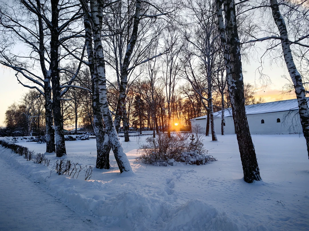 Были в новогодние праздники на родине С. Есенина в с. Константиново. Нам очень понравилась прогулка с