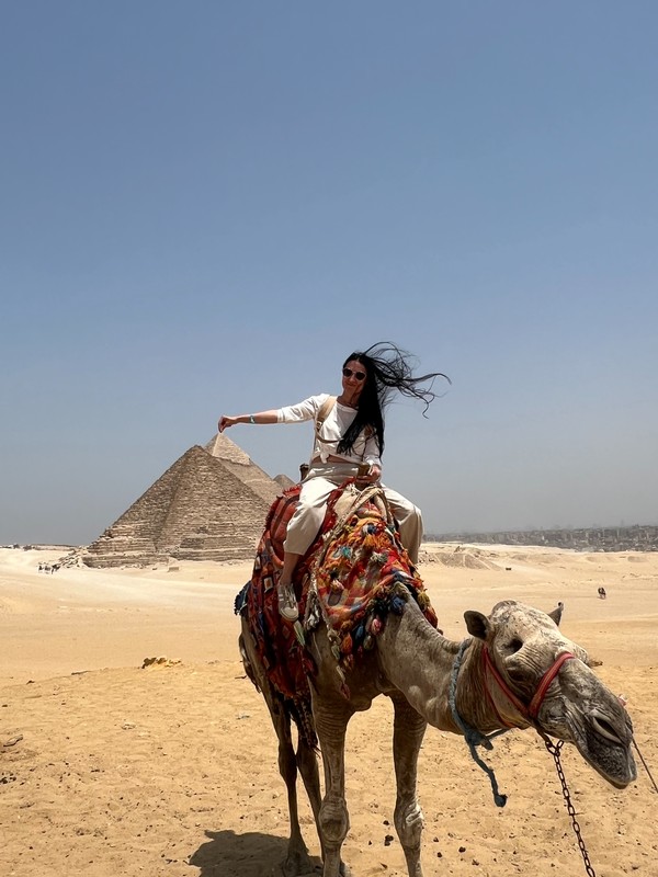 Пирамиды Гизы, Великий сфинкс и верблюды