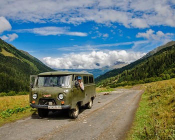 Переезд в Архыз, древняя Алания, лик Христа