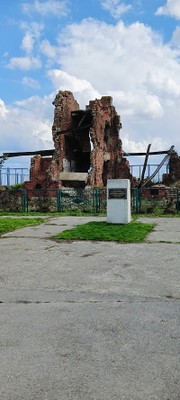 Волгоградский элеватор, Мамаев курган и остров Людникова (Ольга)