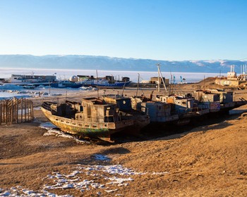 Переезд на Ольхон, этнопрограмма, скала Шаманка