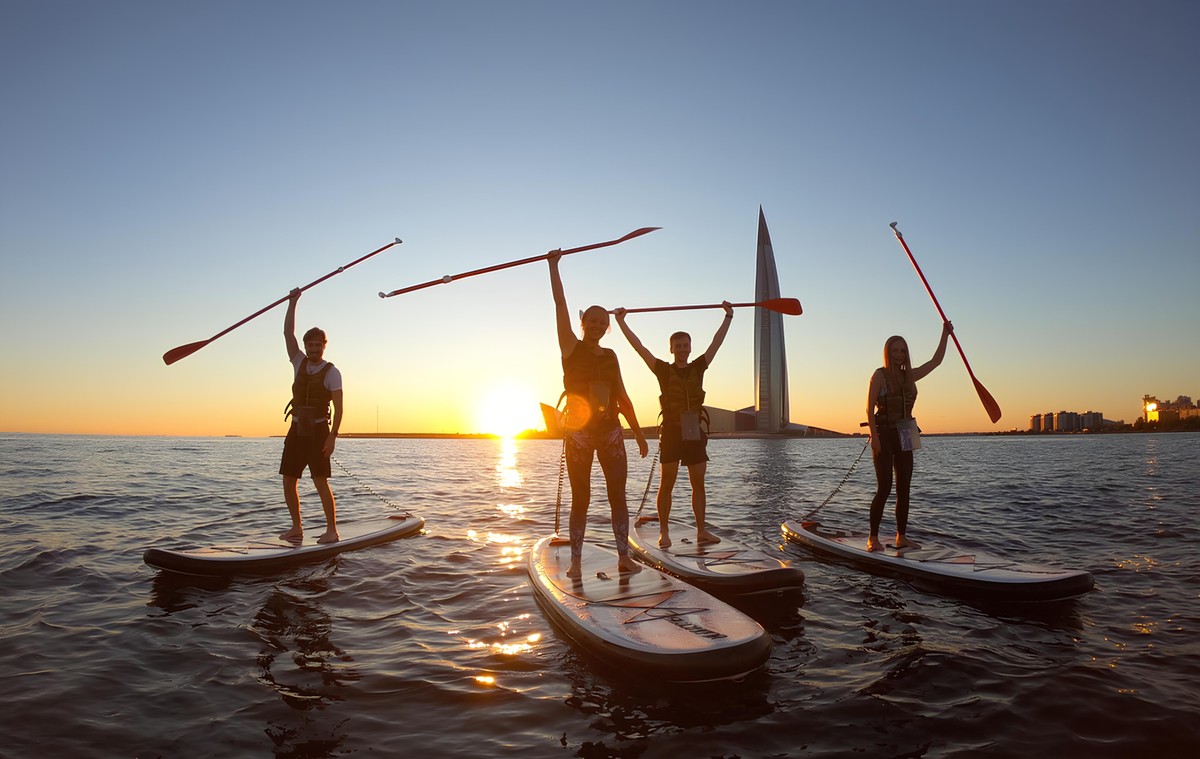 К Лахте на закате: сап-прогулка с инструктором (2/7)