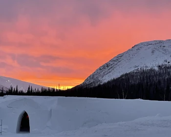 Кировск: подъём на фуникулёре, музей камня "Апатит", "Снежная деревня"