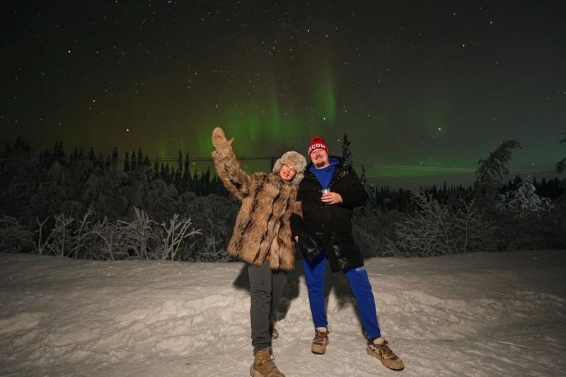 самые прекрасные впечатления от нашей поездки! на протяжении всей дороги Виталий рассказывал нам о сиянии и