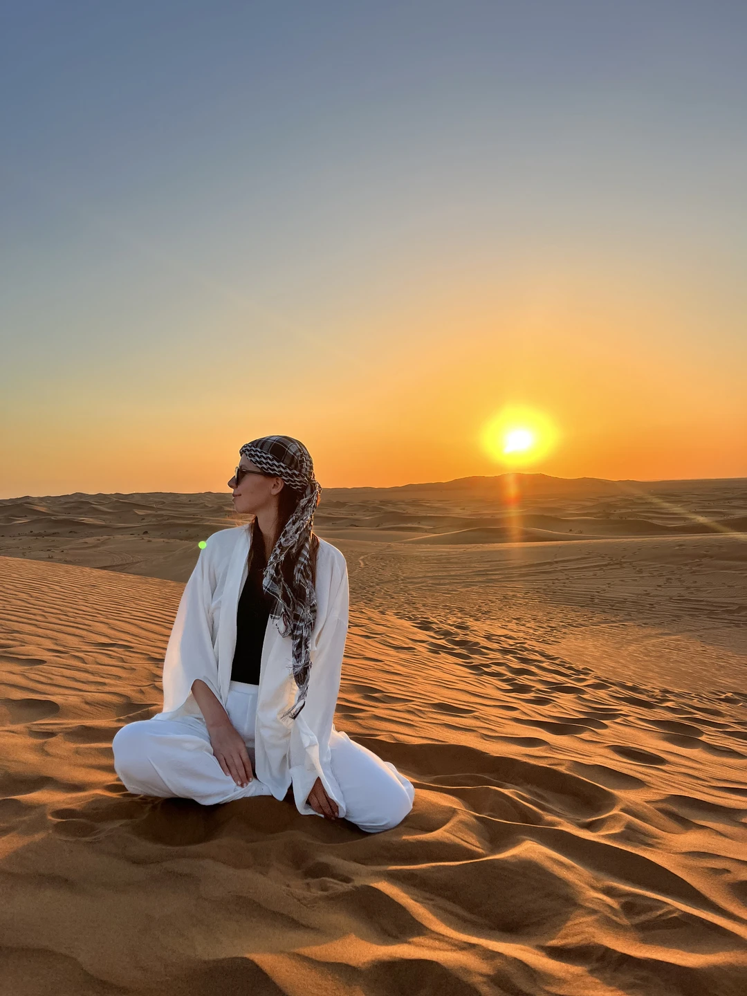 Сафари в Дубае: магия заката в пустыне без кемпов и шоу-программ (Татьяна)