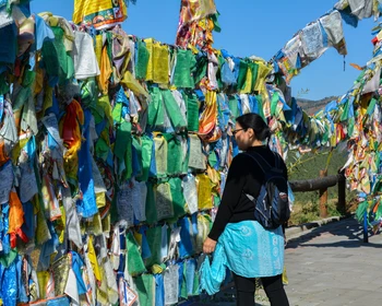 Иволгинский дацан и сопка «Ставка Чингисхана»