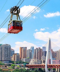 Канатная дорога через реку Янцзы