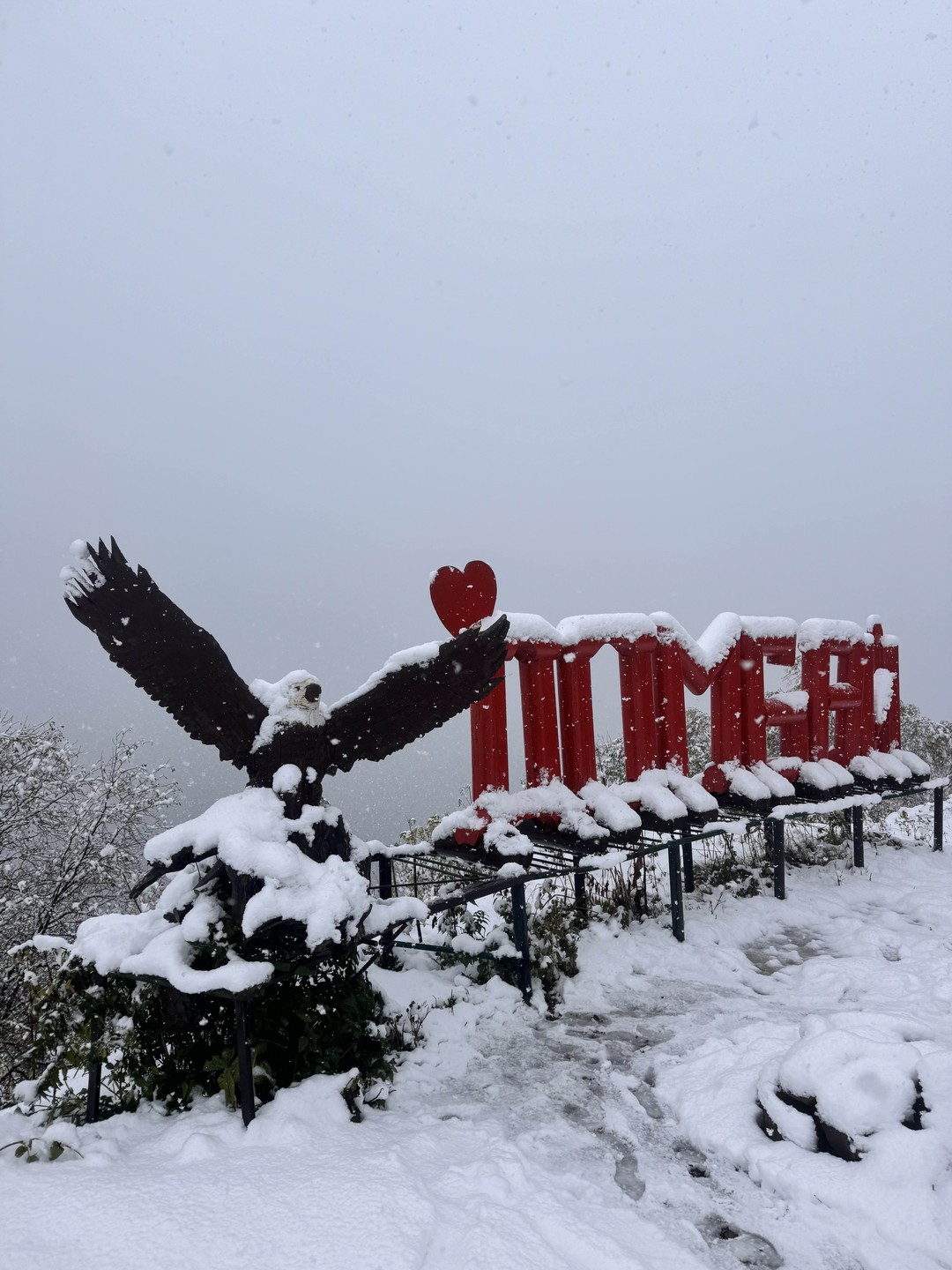 Ездили в Домбай с гидом Павлом на минивэне, все прошло замечательно: застали невероятно красивую осень в