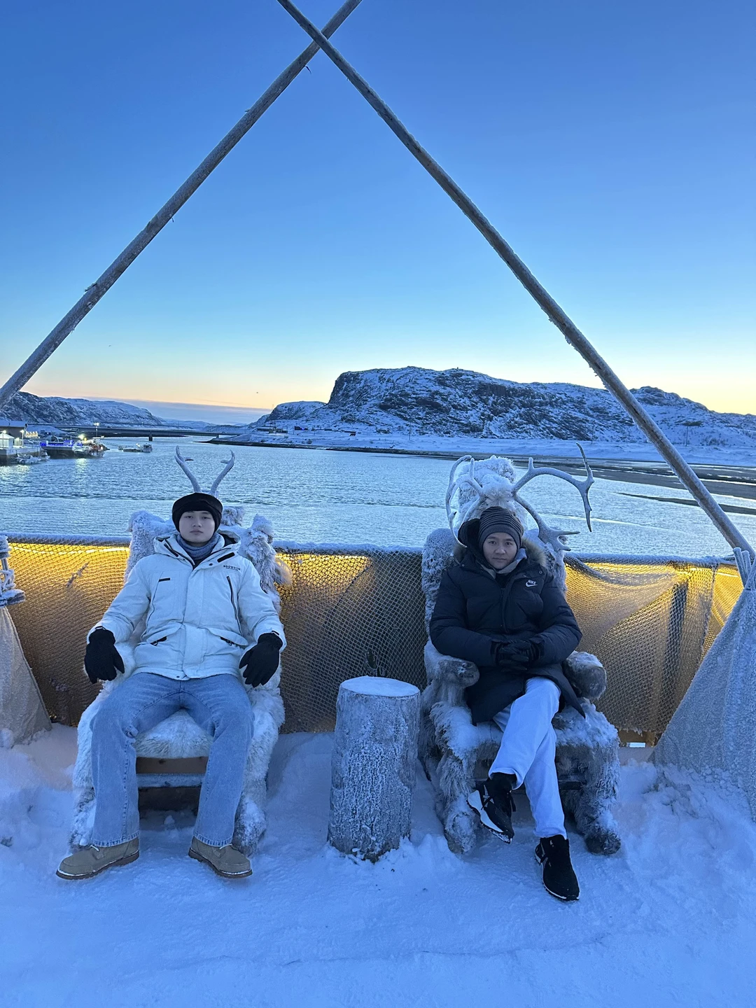 Good service and lucky day to see northen lights